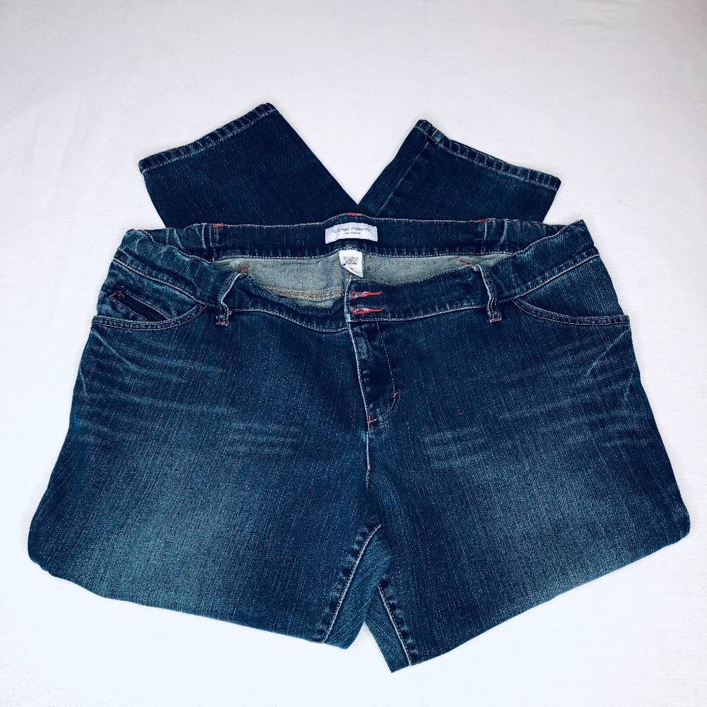 Liz Lange Dark Wash Maternity Jeans
